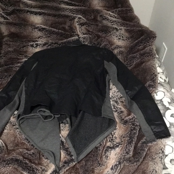 Pleather/fabric jacket - Picture 3 of 3